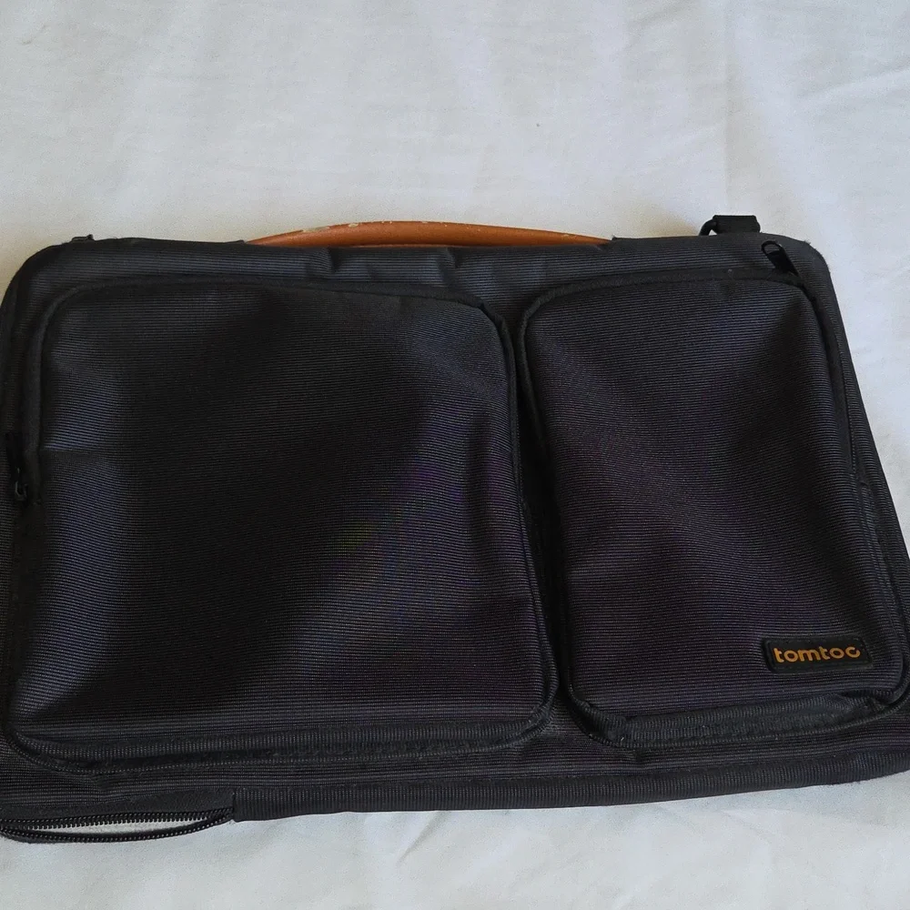 Tomtoc Black Laptop Bag Unisex